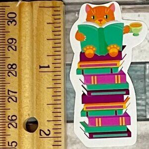 🌀10/$10🌀 Books Reading Reusable Waterproof Vinyl Sticker Decal